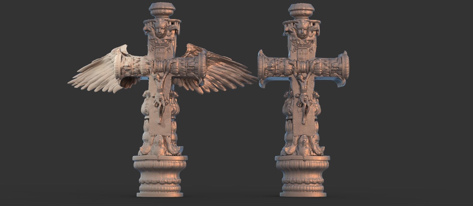 Full Intricate cross collection 3D model_6