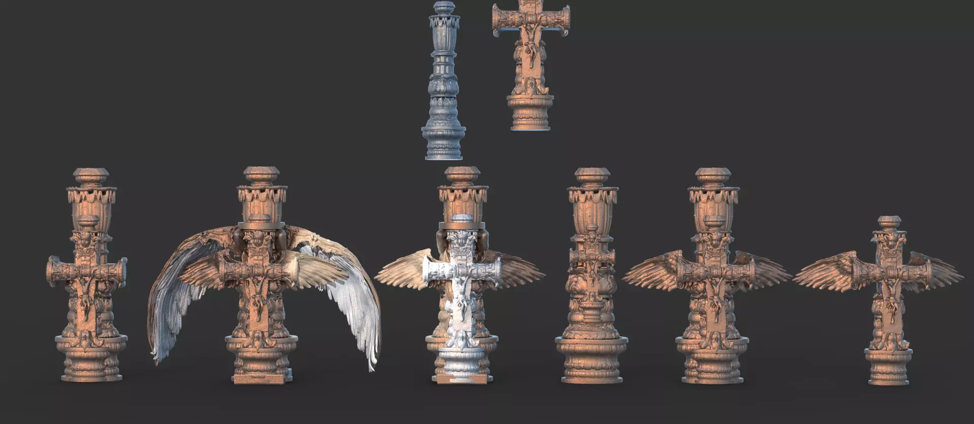 Full Intricate cross collection 3D model_0