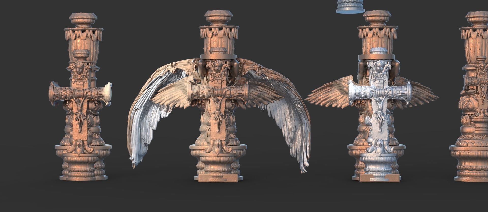 Full Intricate cross collection 3D model_1
