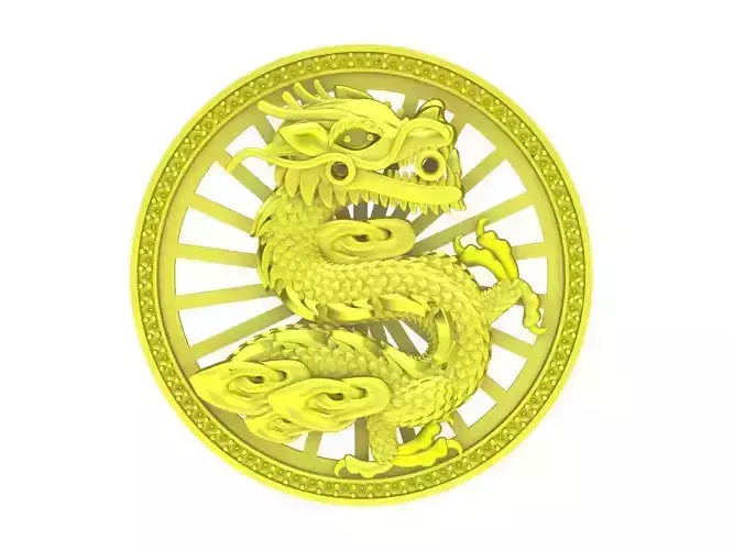 A6145 Luxury Diamond Dragon Pendant