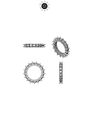 Round Diamond Full Eternity Ring