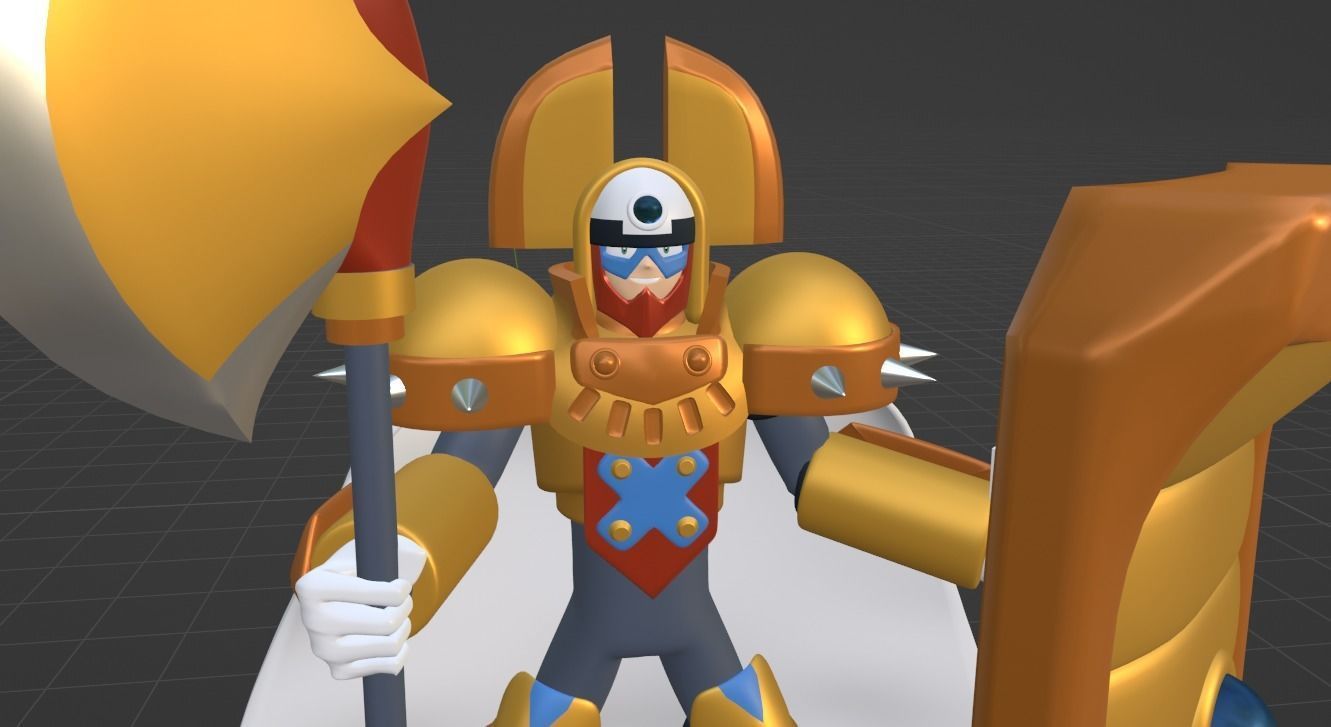 King - Megaman 3D model_7