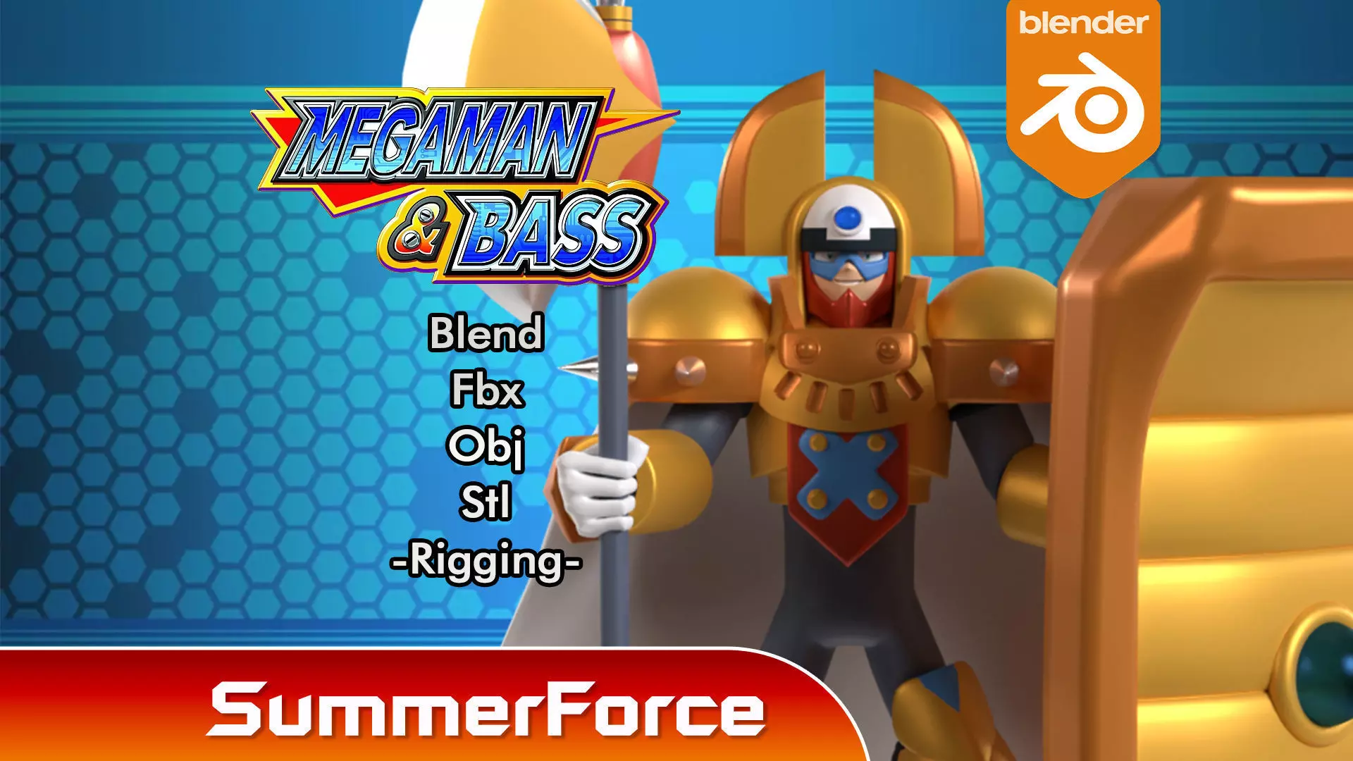 King - Megaman 3D model_0