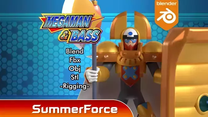 King - Megaman 3D model