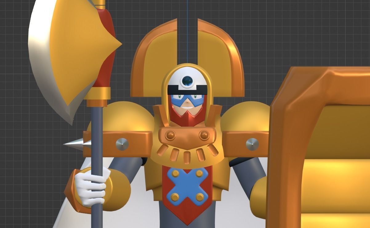 King - Megaman 3D model_8