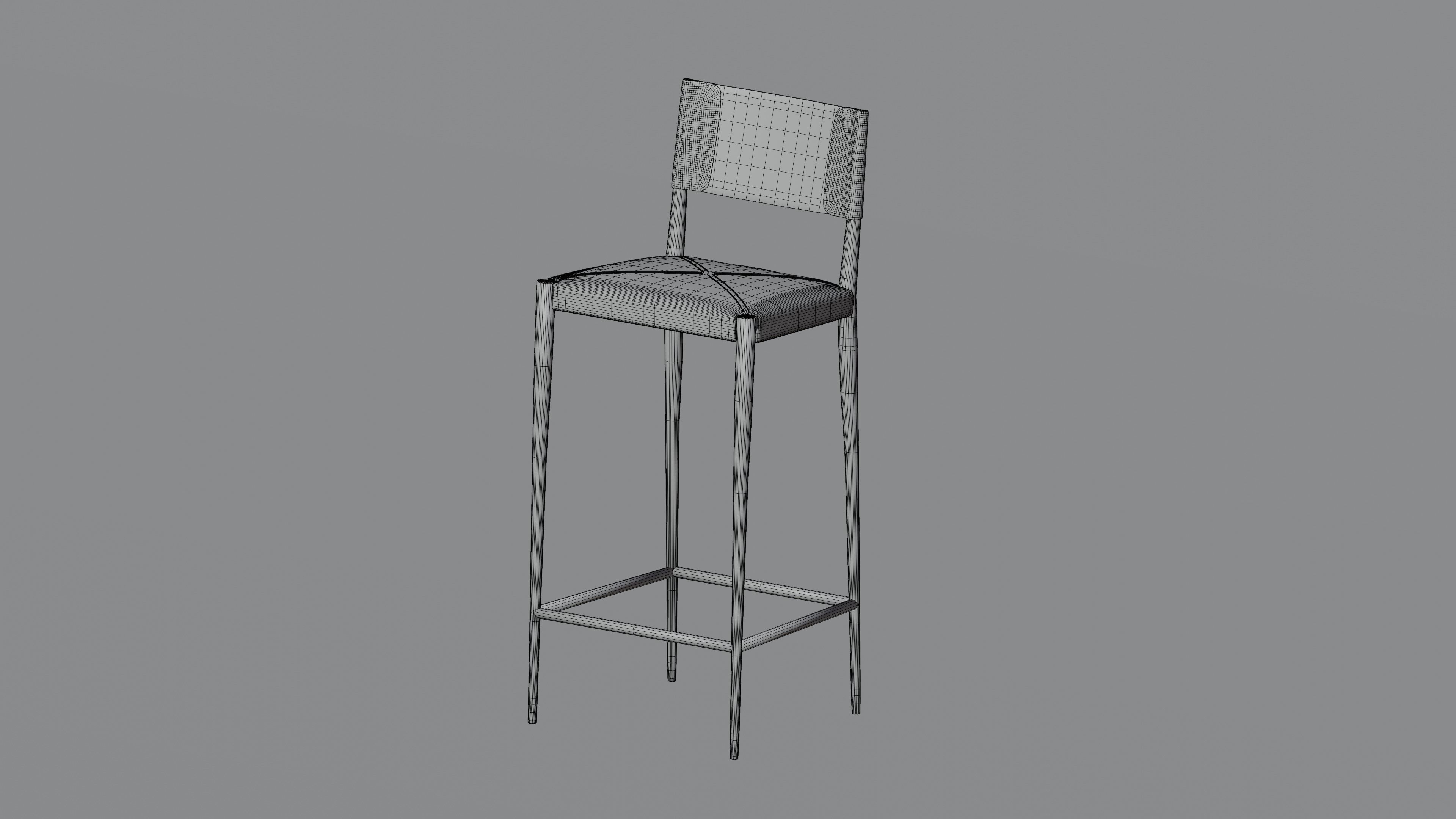 High and low stool Hara by Artefacto 3D model_1