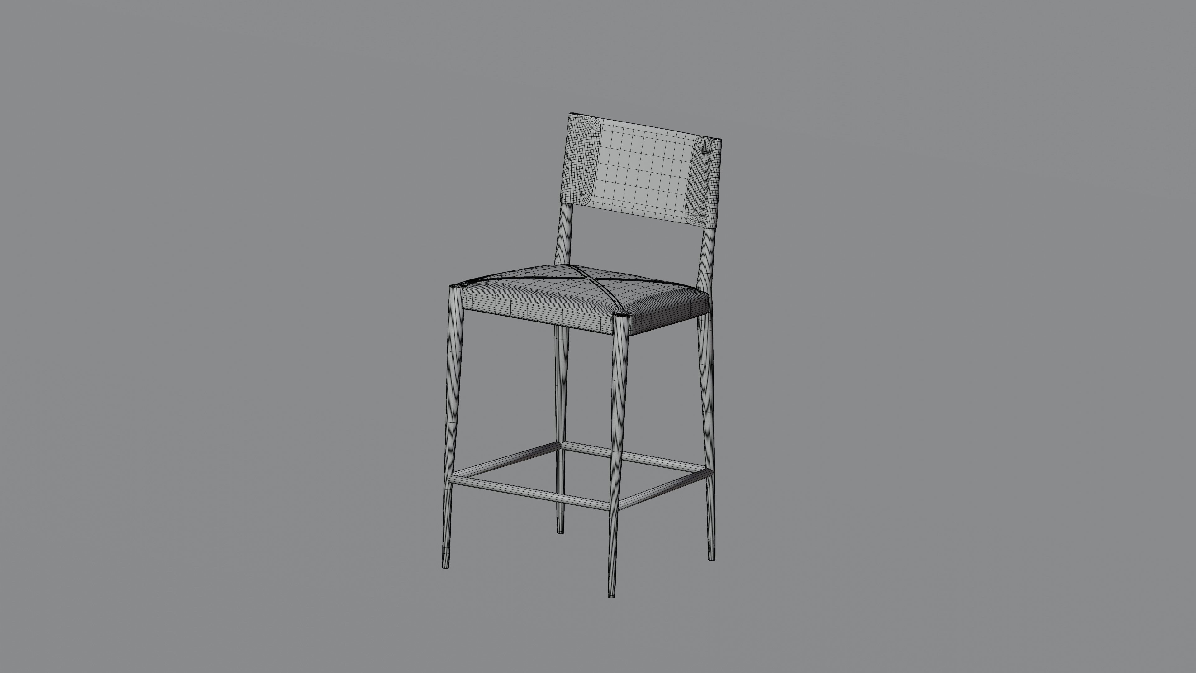 High and low stool Hara by Artefacto 3D model_3