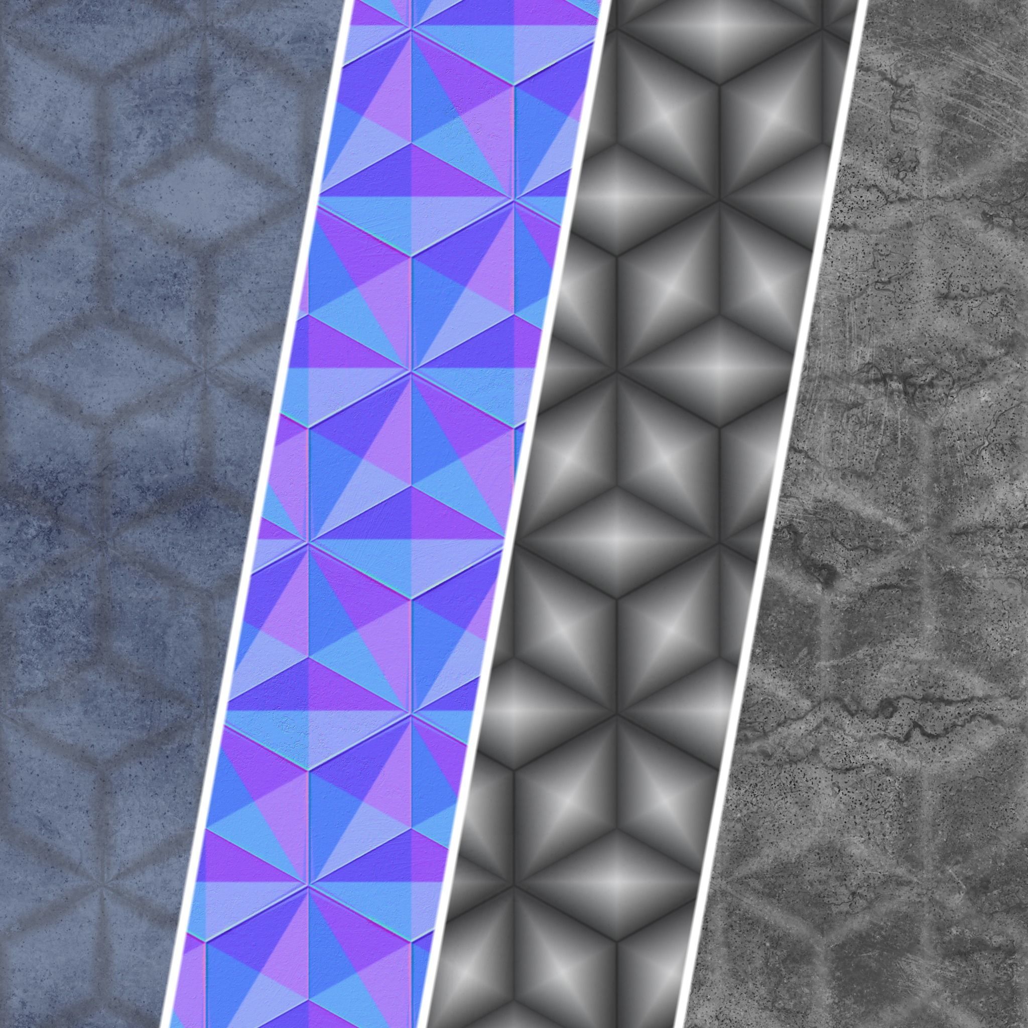 Stone Wall Materials 97- Decorative Pattern - Pbr 4k Seamless Texture_3