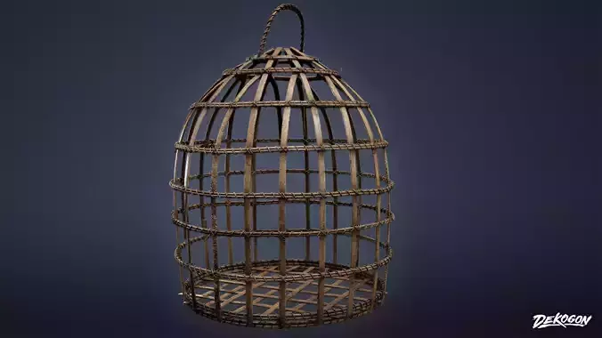 PIRATES - Bird Cage 01 - NANITE Low-poly 3D model