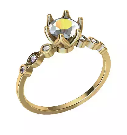 ENGAGEMENT RING - SOLITARIO  - ANILLO DE COMPROMISO - PROMESA 3D print model