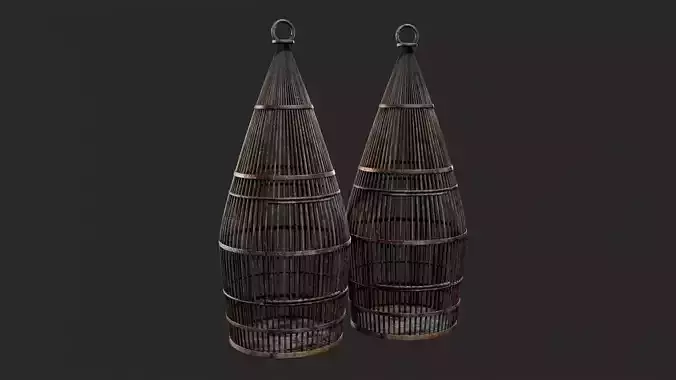 PIRATES - Bird Cage 02 - NANITE Low-poly 3D model