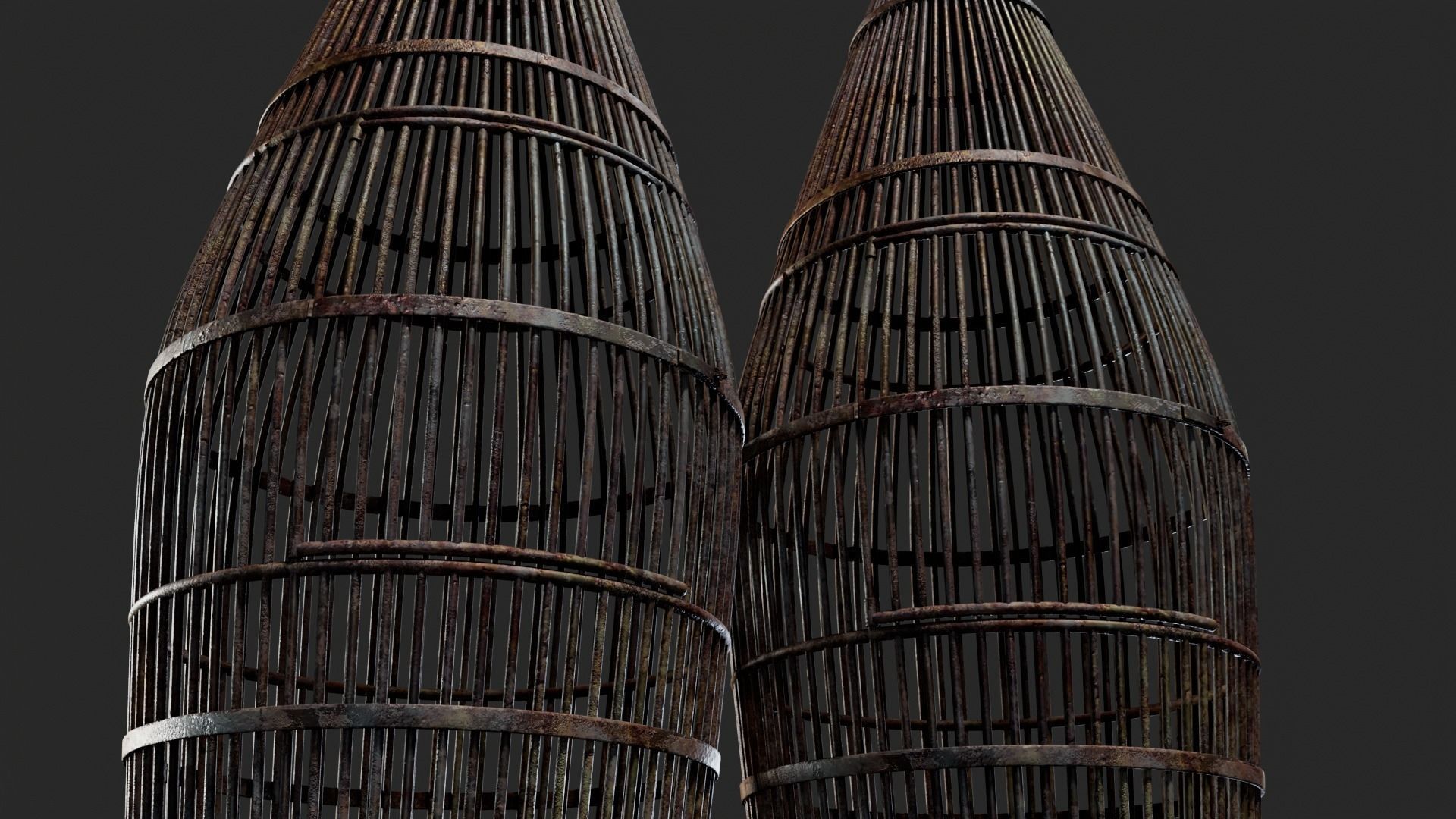 PIRATES - Bird Cage 02 - NANITE Low-poly 3D model_5