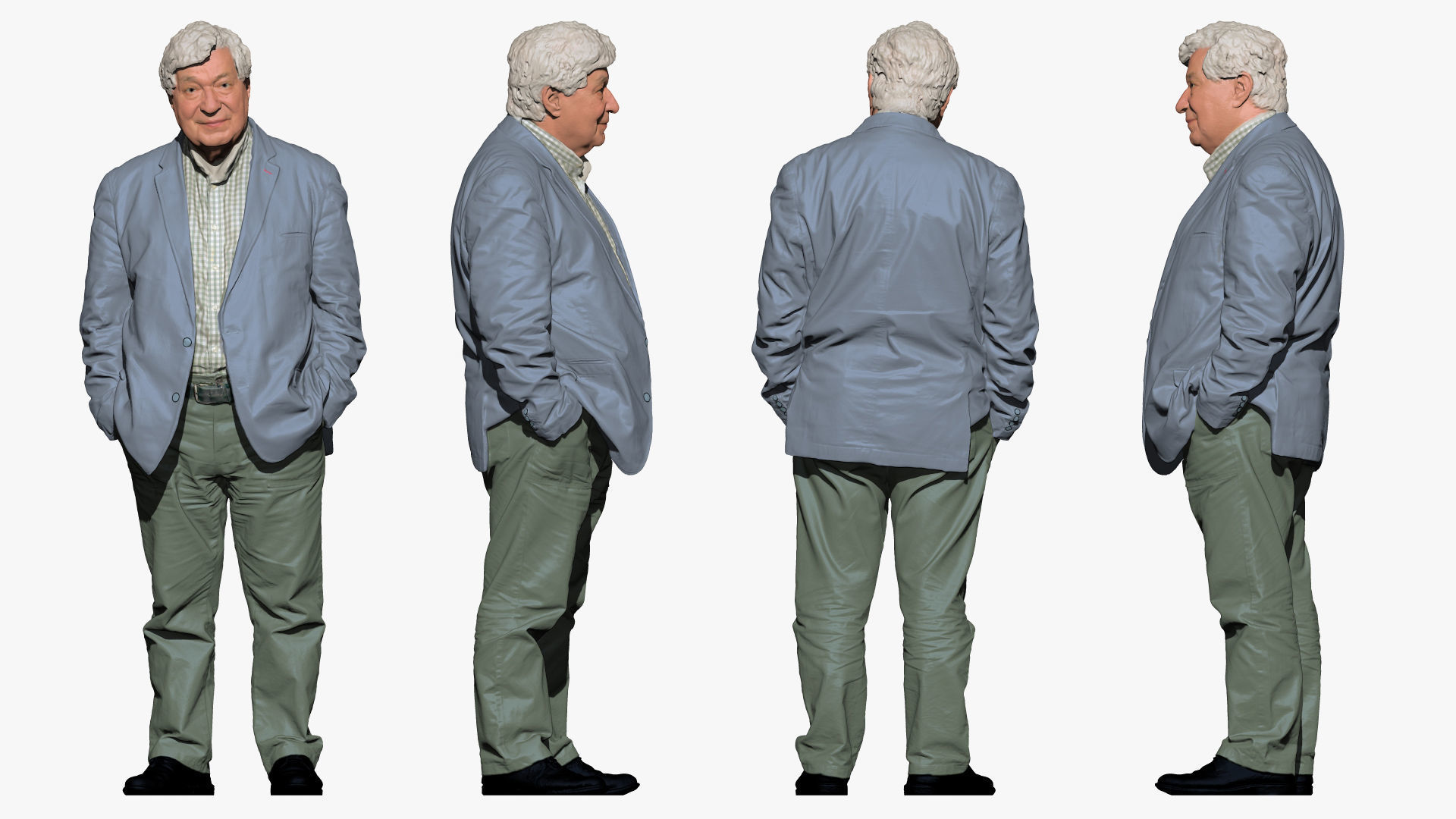 S00043 Old man  3D model_1