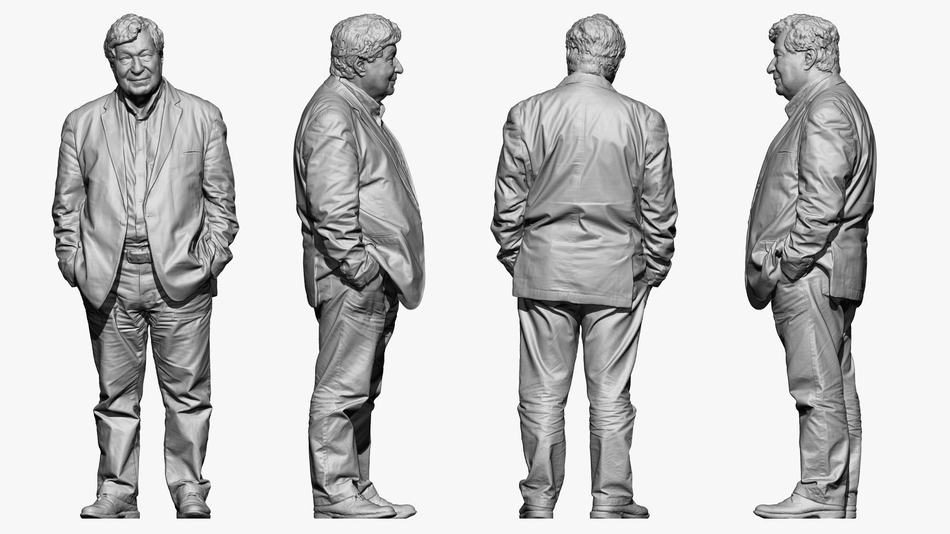 S00043 Old man  3D model_4