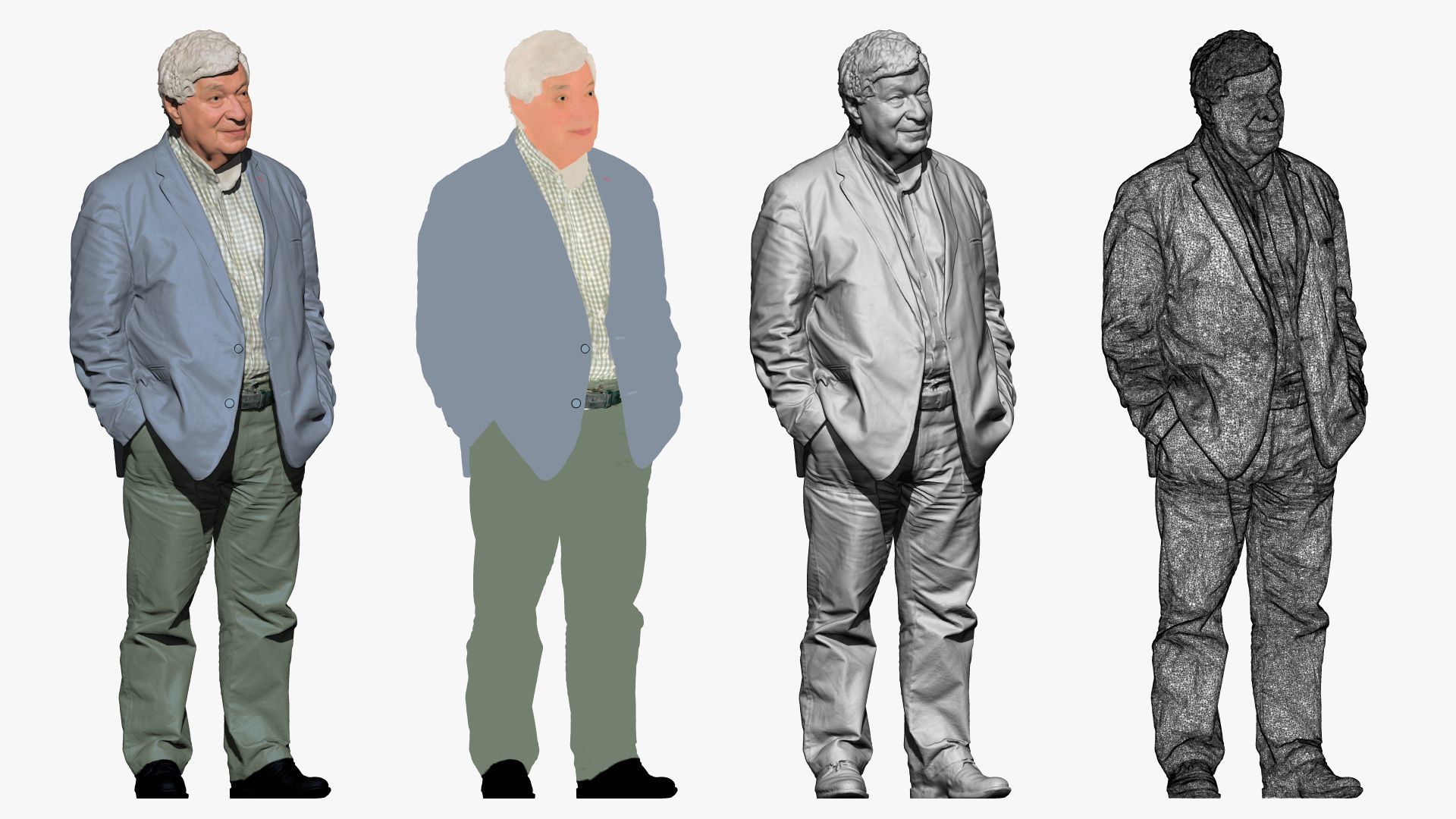 S00043 Old man  3D model_2