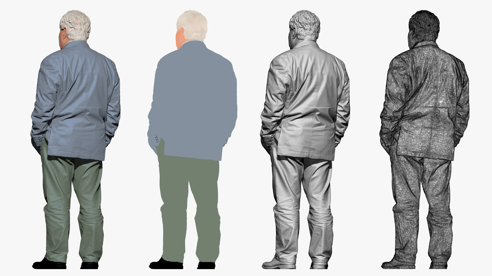 S00043 Old man  3D model_3