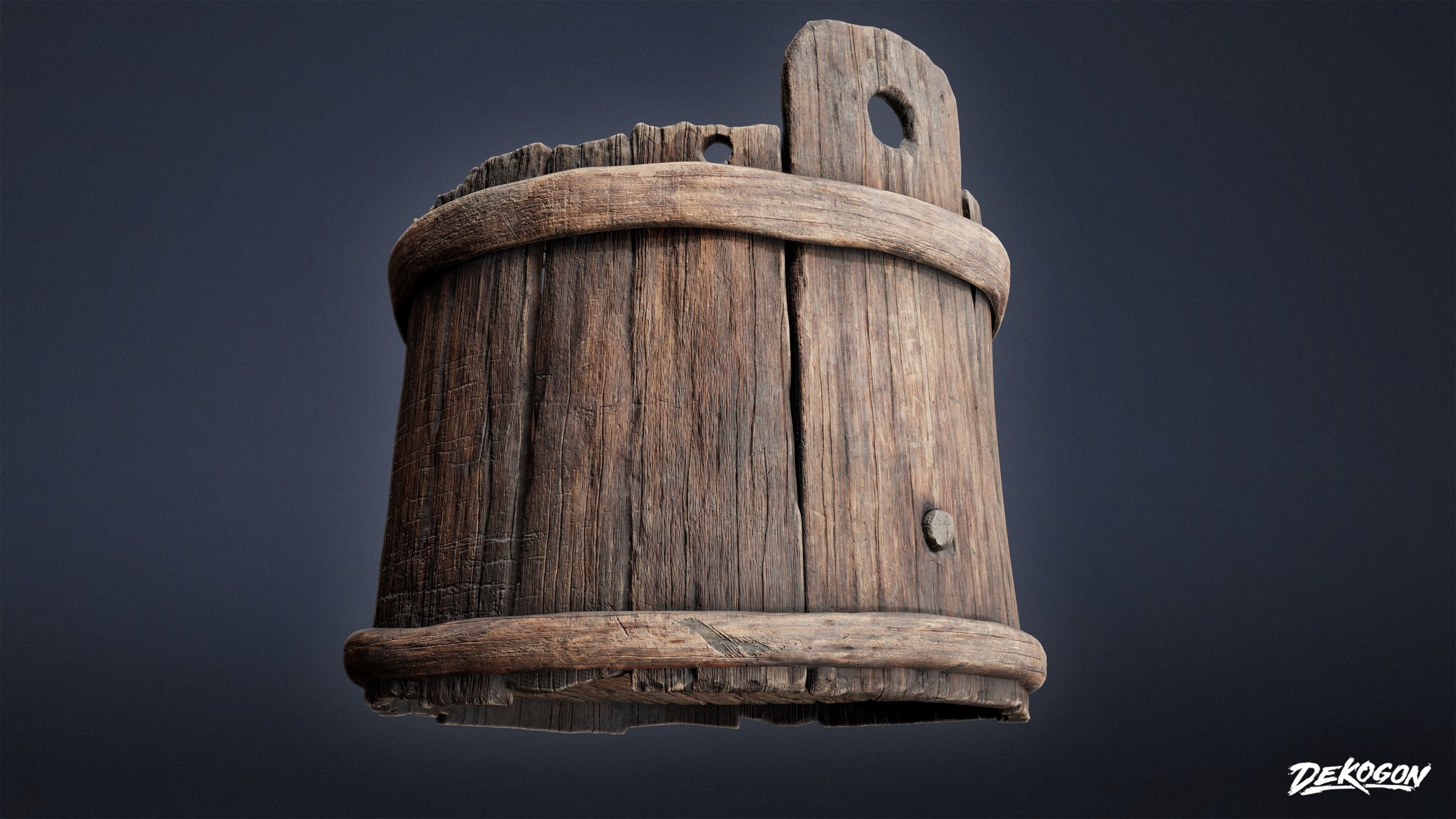 PIRATES - Bucket 01 Bucket 02 - NANITE Low-poly 3D model_9