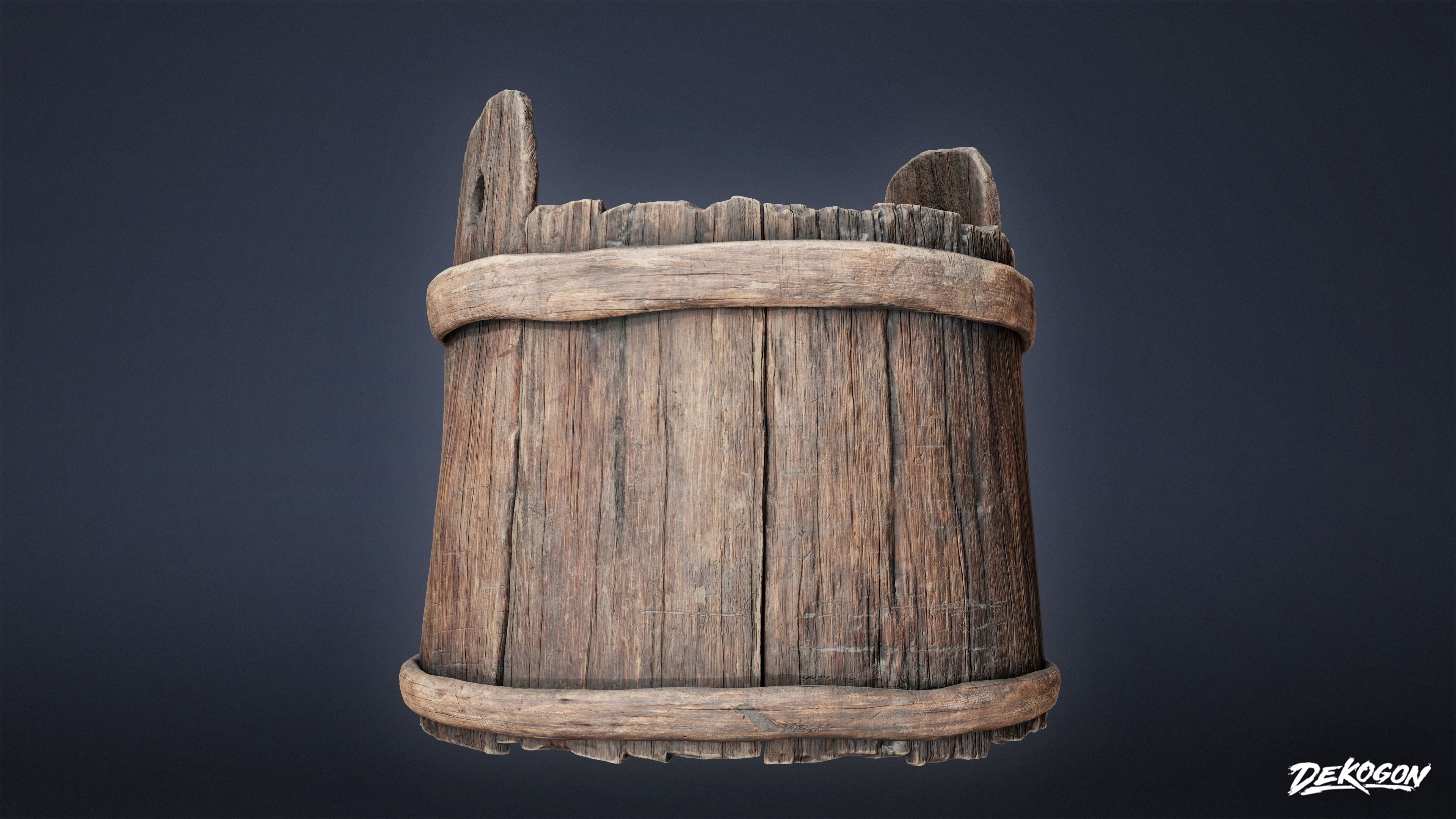 PIRATES - Bucket 01 Bucket 02 - NANITE Low-poly 3D model_12