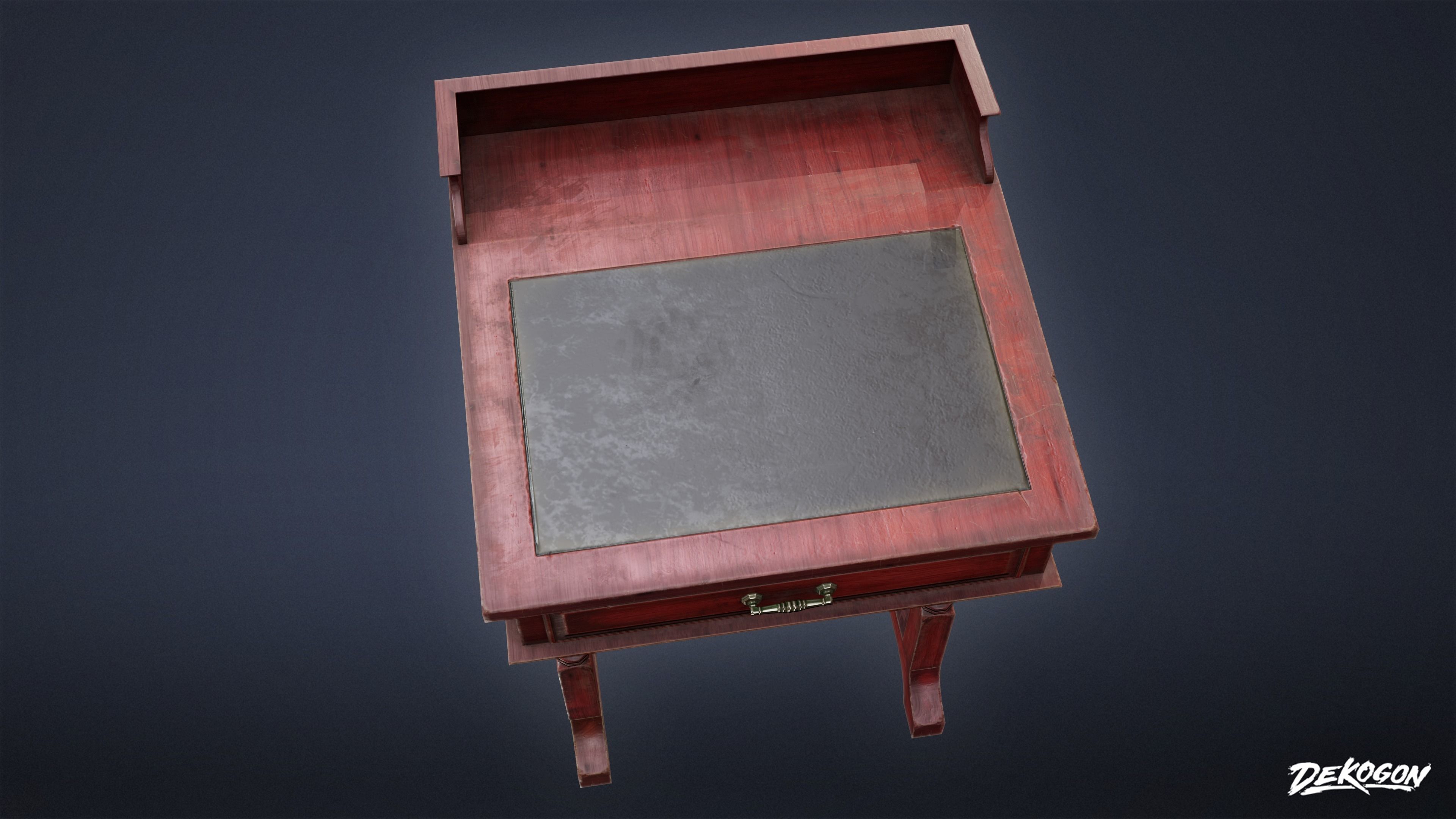 PIRATES - Victorian Desk 01 - NANITE AND LOW POLY 3D model_21