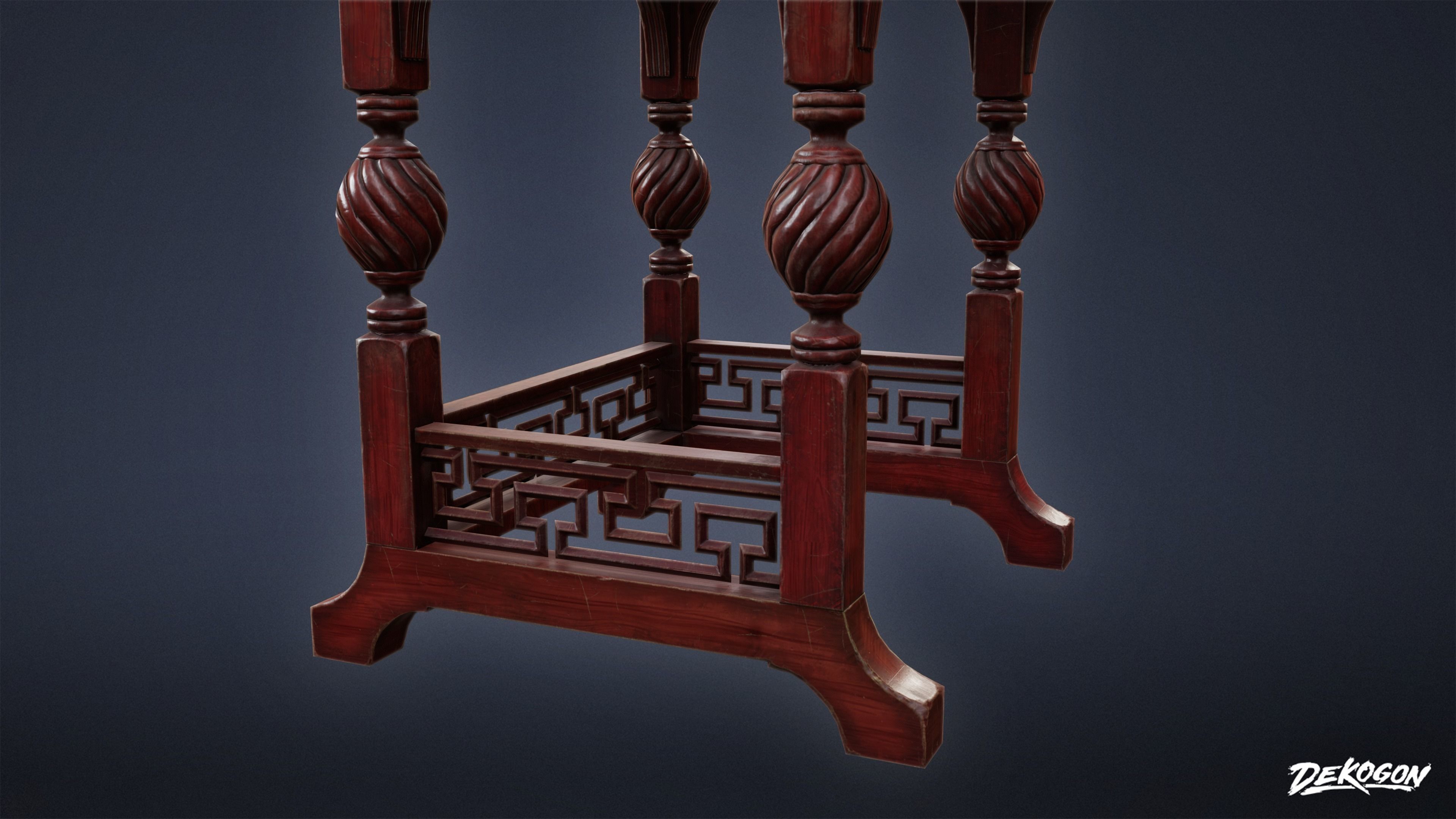 PIRATES - Victorian Desk 01 - NANITE AND LOW POLY 3D model_19