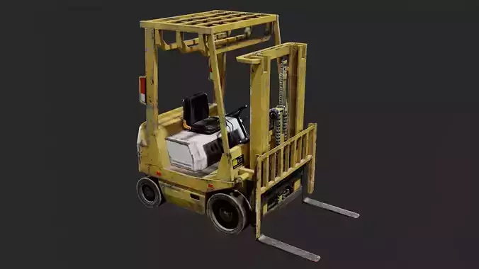 SERVICE GARAGE - Forklift 01 - LOW POLY