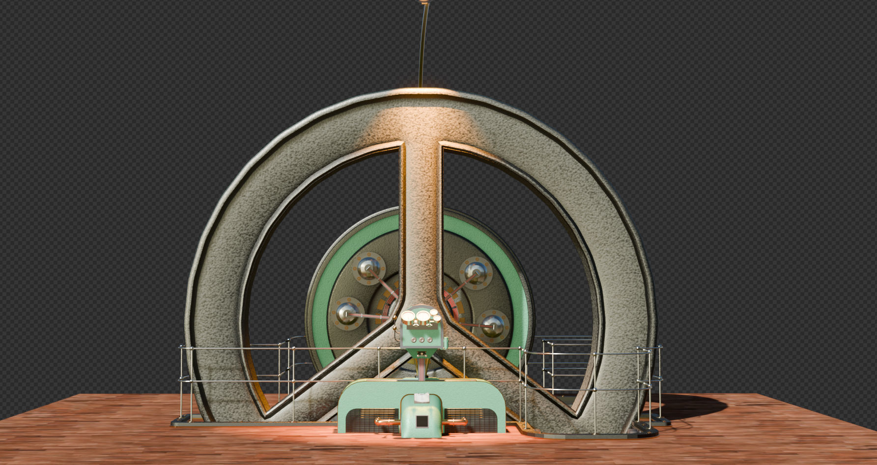 Dieselpunk Engine 3D model_2