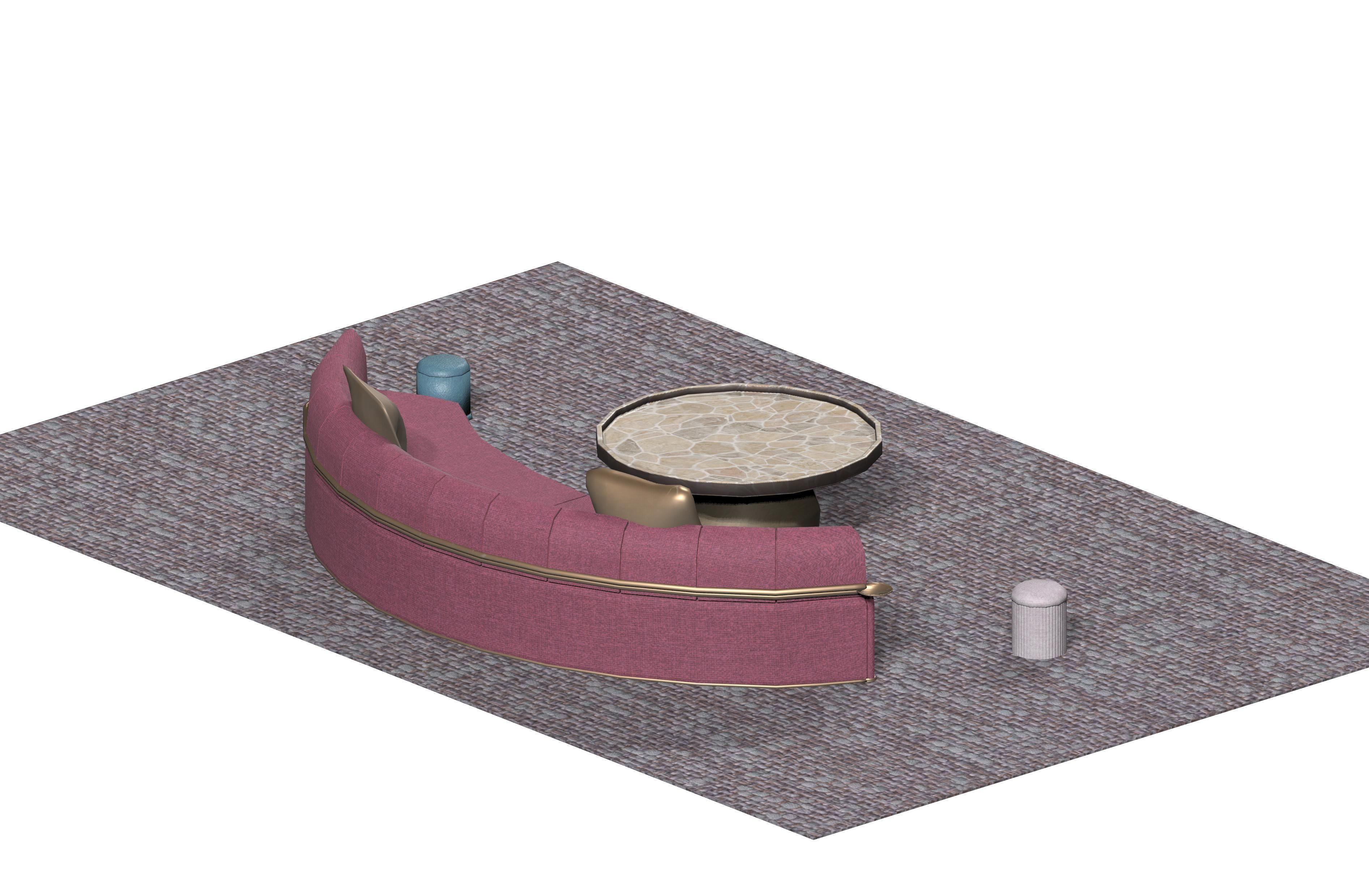 Basic Luxury Living Room Low-poly 3D model_8