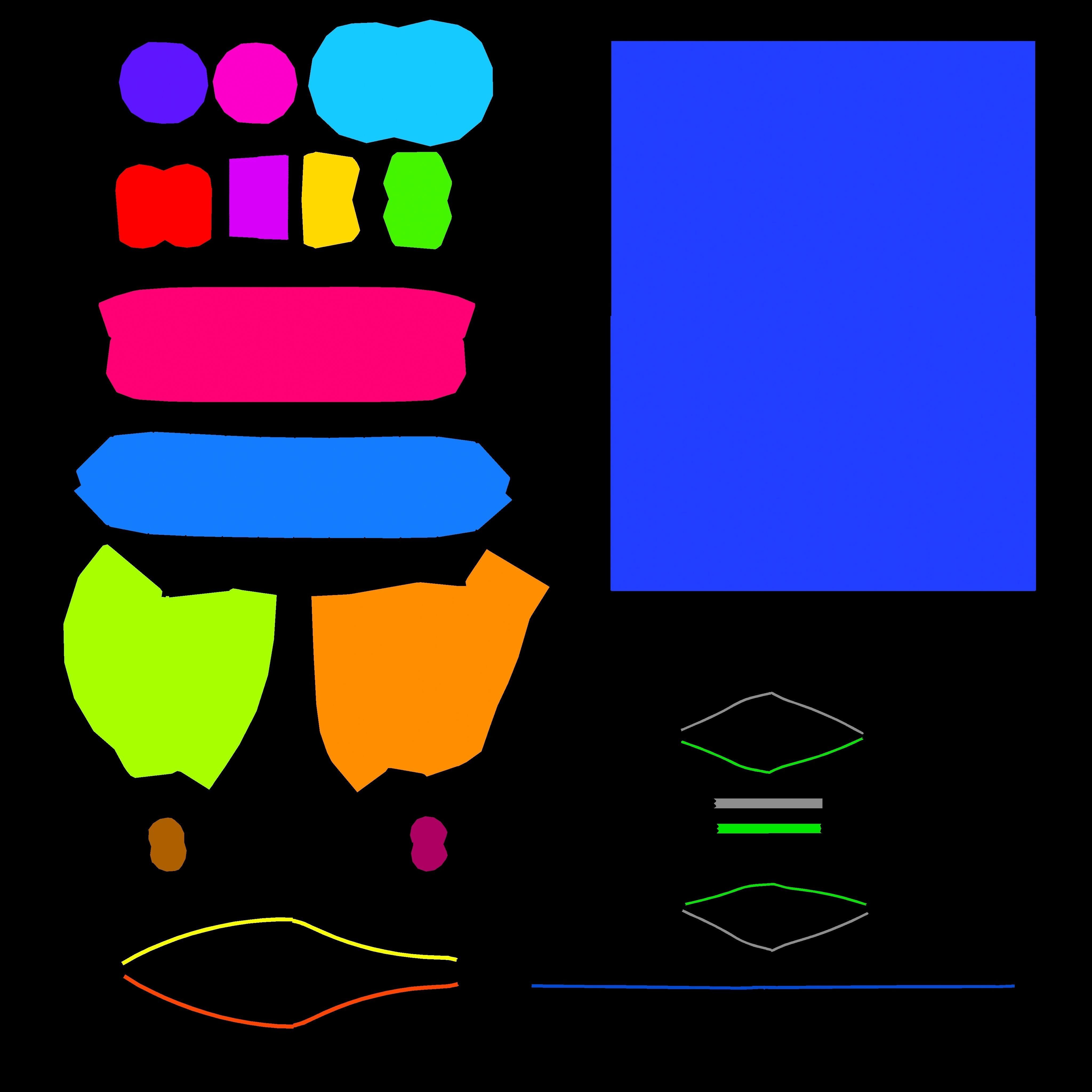 Basic Luxury Living Room Low-poly 3D model_12