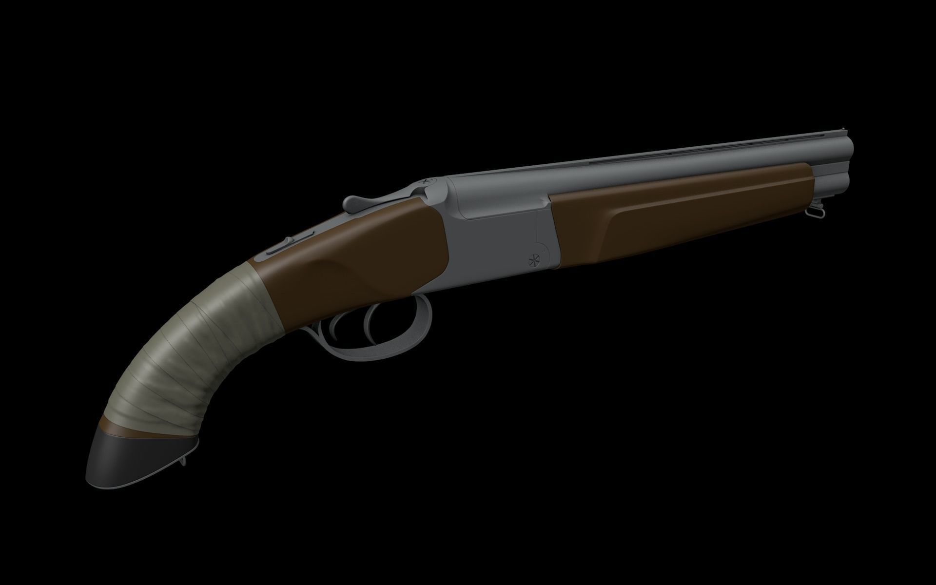 Gun IZH 27m 3D model_1