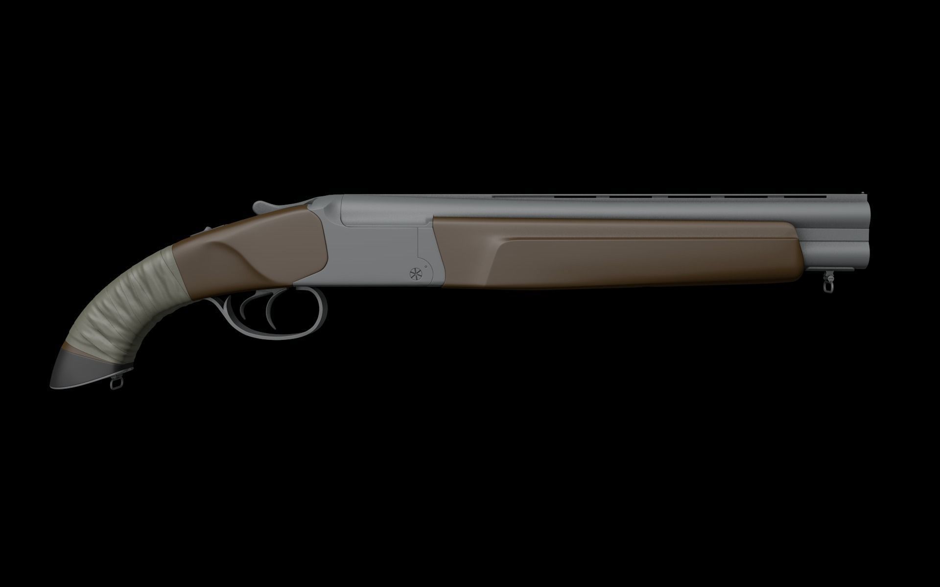 Gun IZH 27m 3D model_2