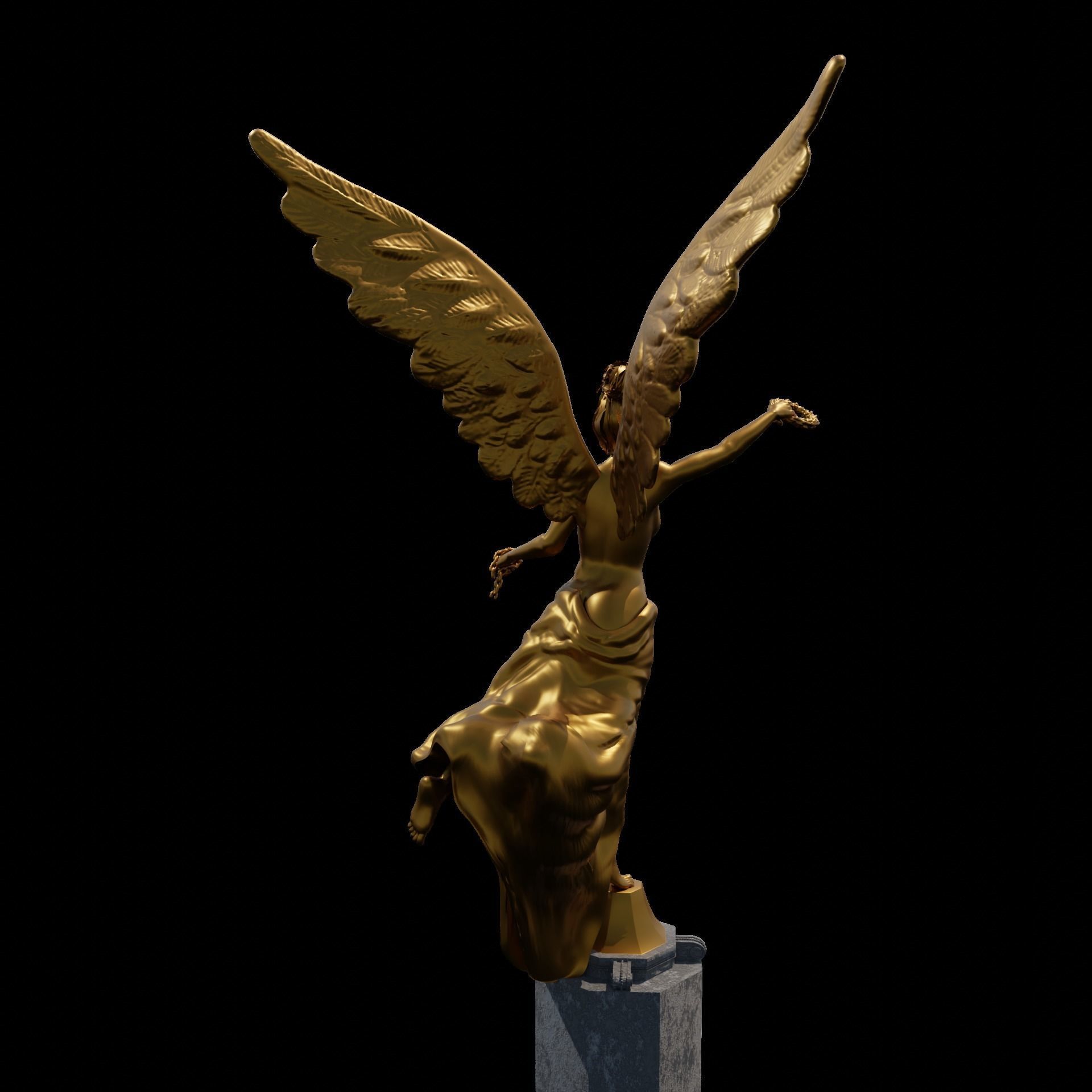 Angel de la independencia 3D model_2