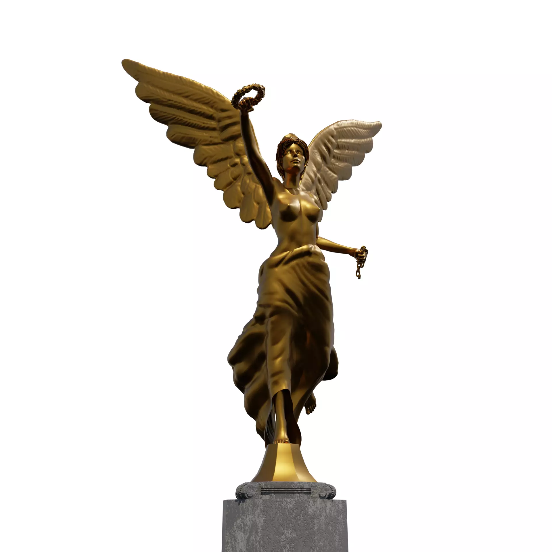 Angel de la independencia 3D model_0