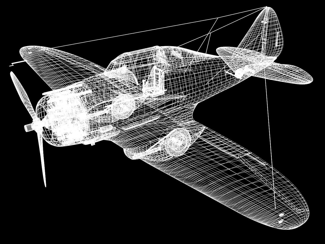 Seversky p-35 3D model_15