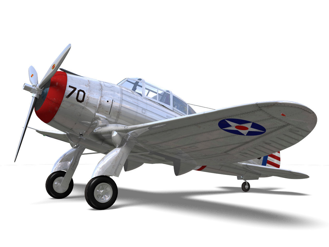 Seversky p-35 3D model_5