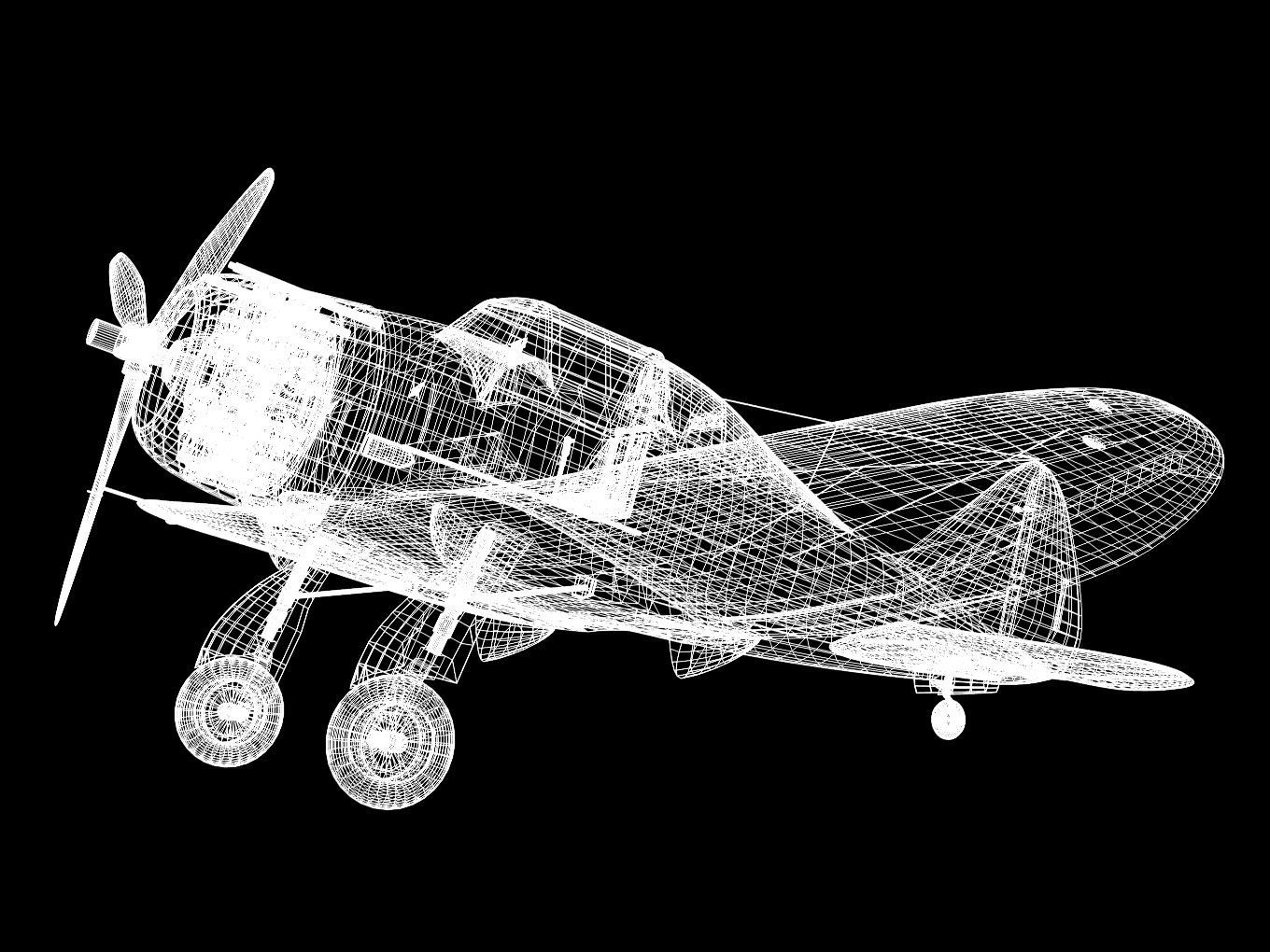 Seversky p-35 3D model_16