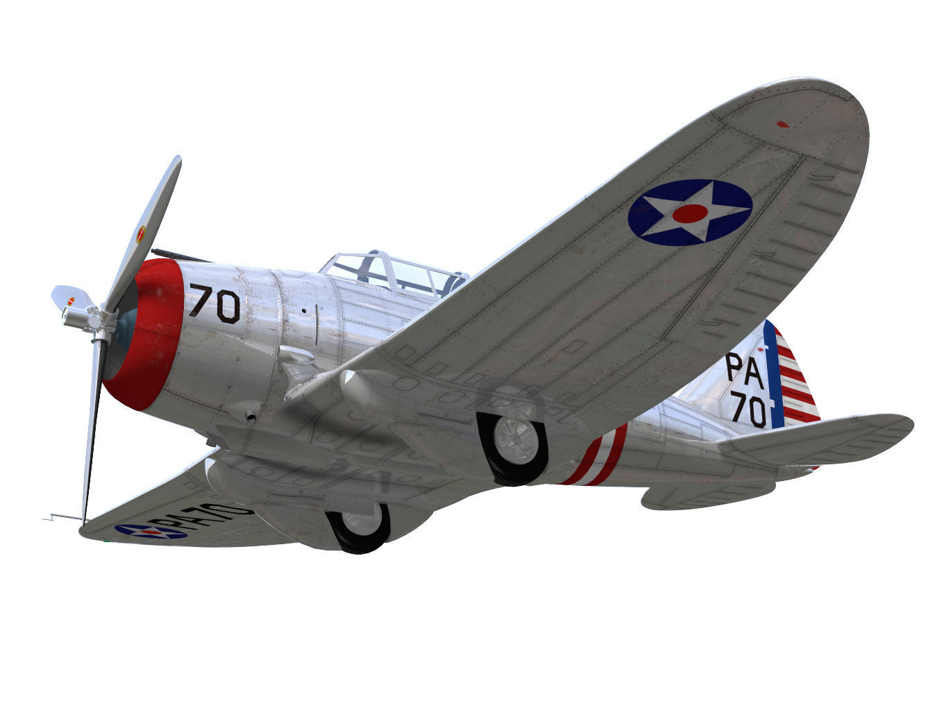 Seversky p-35 3D model_3