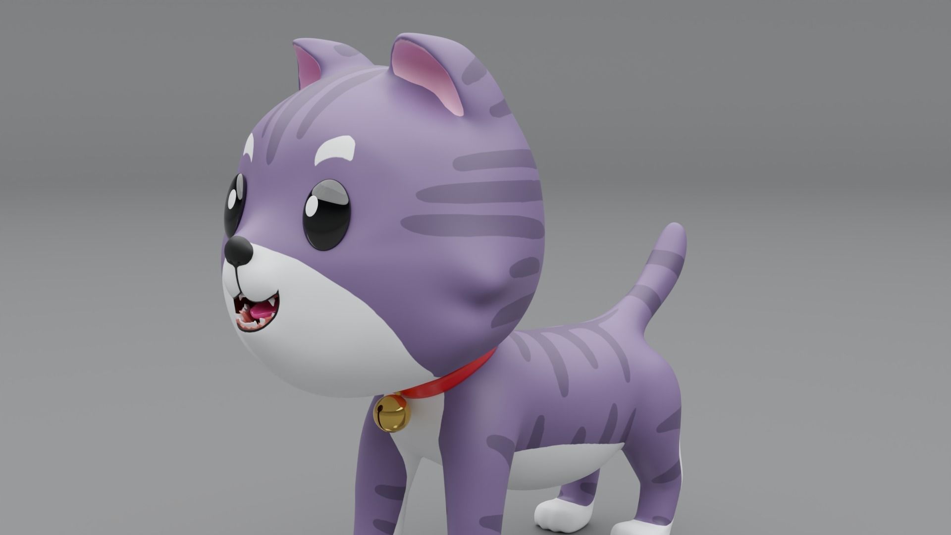 3D Cat Cartoon 3D model_10