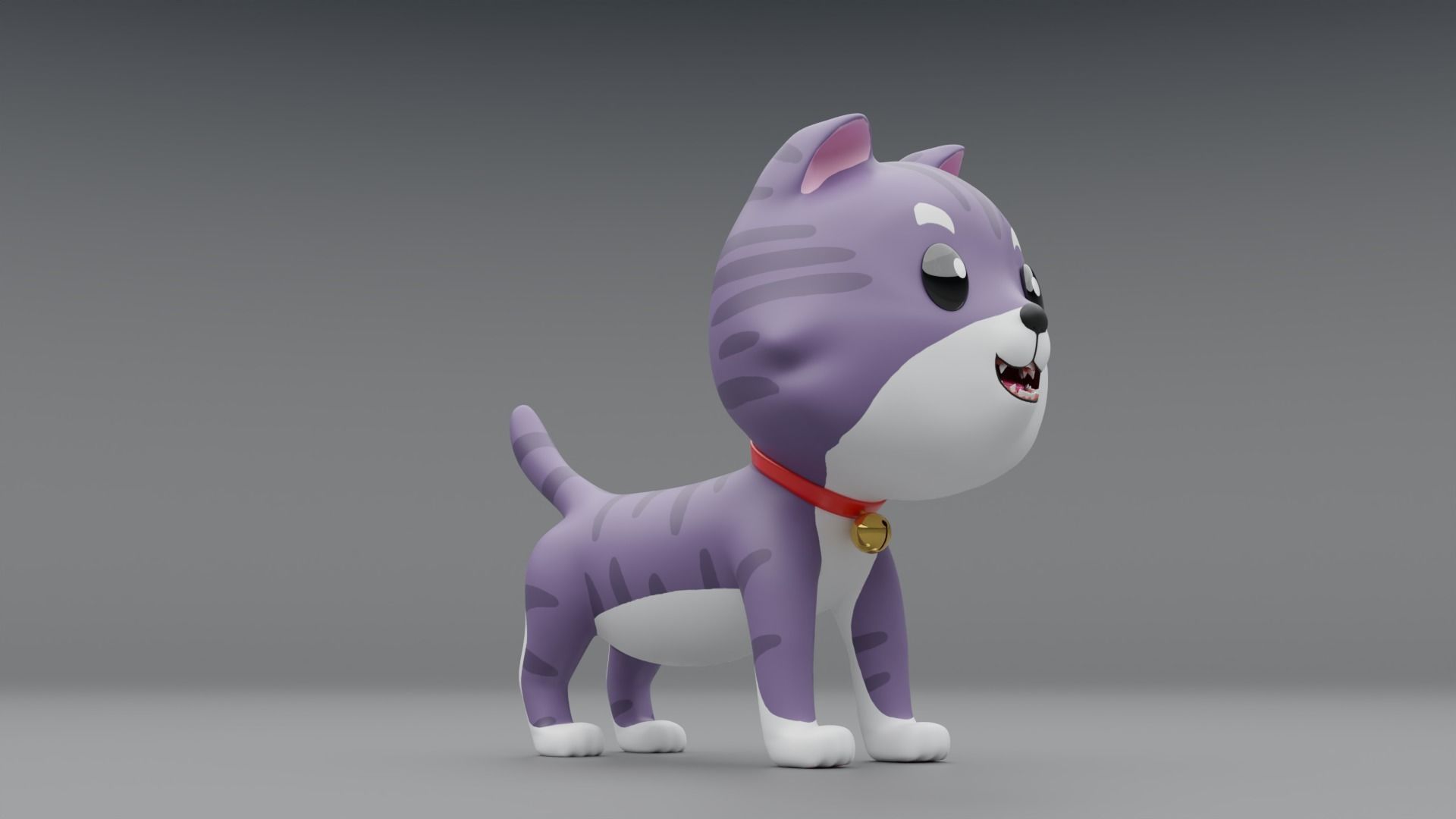 3D Cat Cartoon 3D model_6