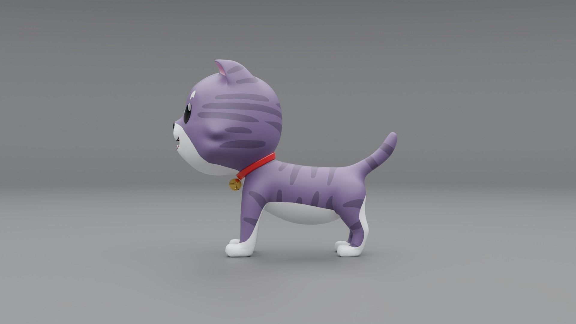 3D Cat Cartoon 3D model_3