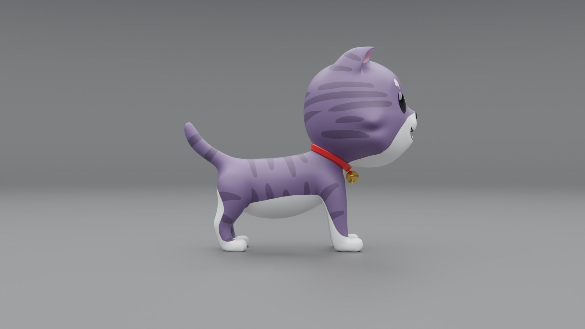 3D Cat Cartoon 3D model_4