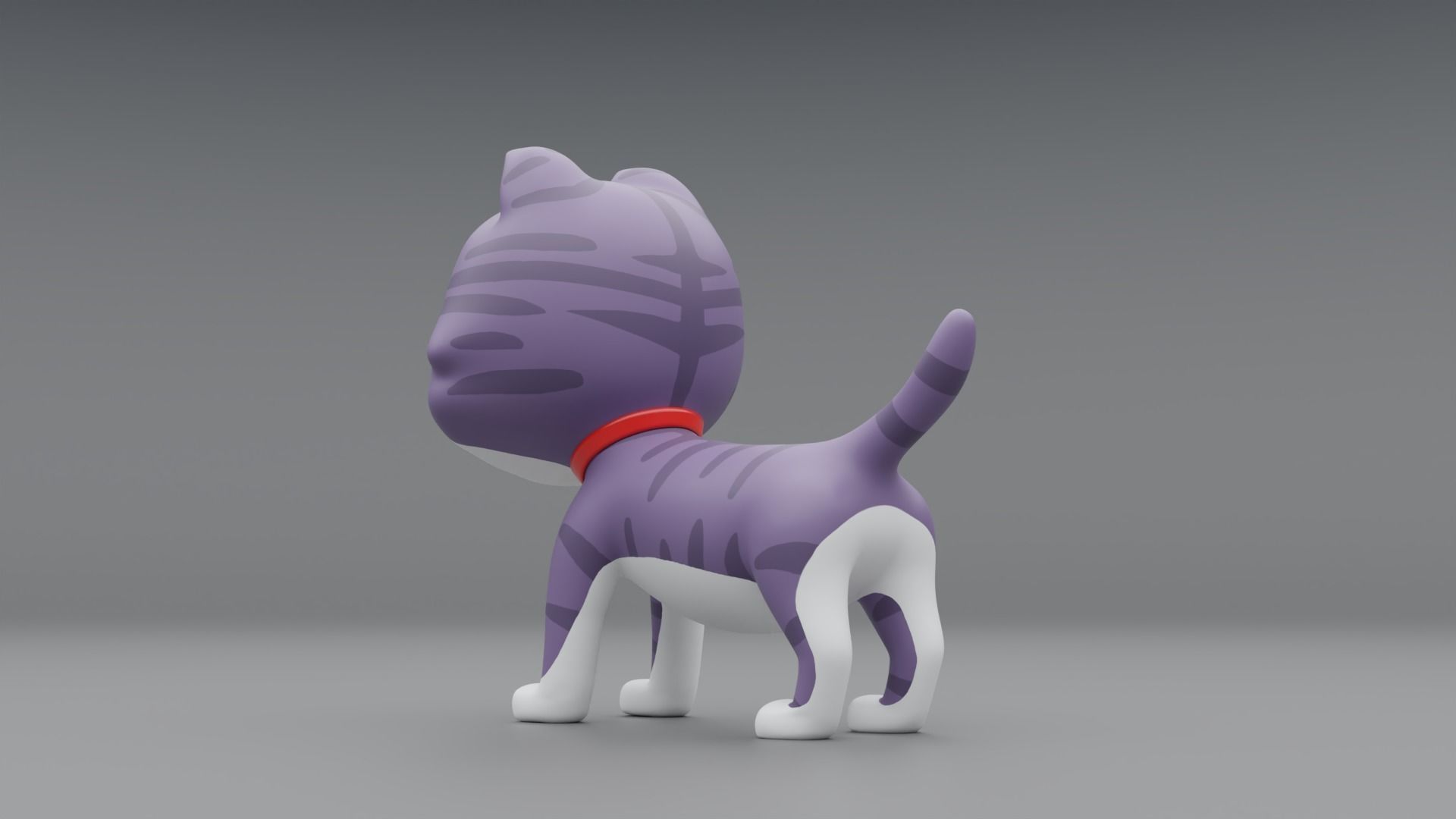 3D Cat Cartoon 3D model_8