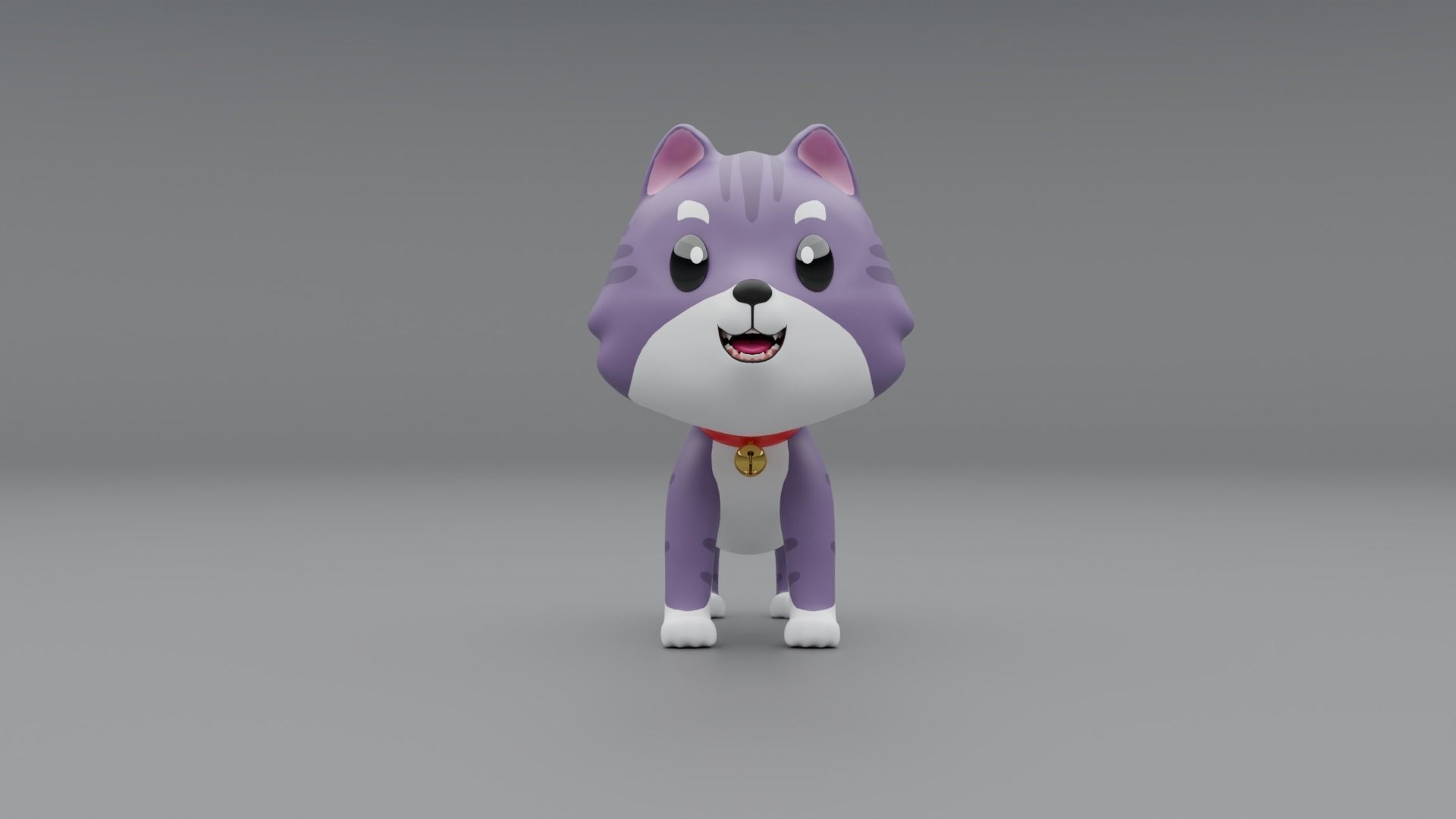 3D Cat Cartoon 3D model_2