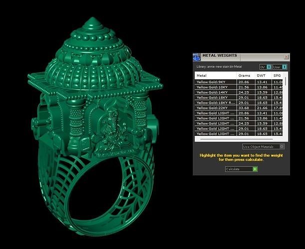 TEMPLE RING II TEMPLE JEWELRY  3D print model