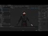 Ninja Clothing - Game Ready Clothing - Rigged Low-poly 3D model_2