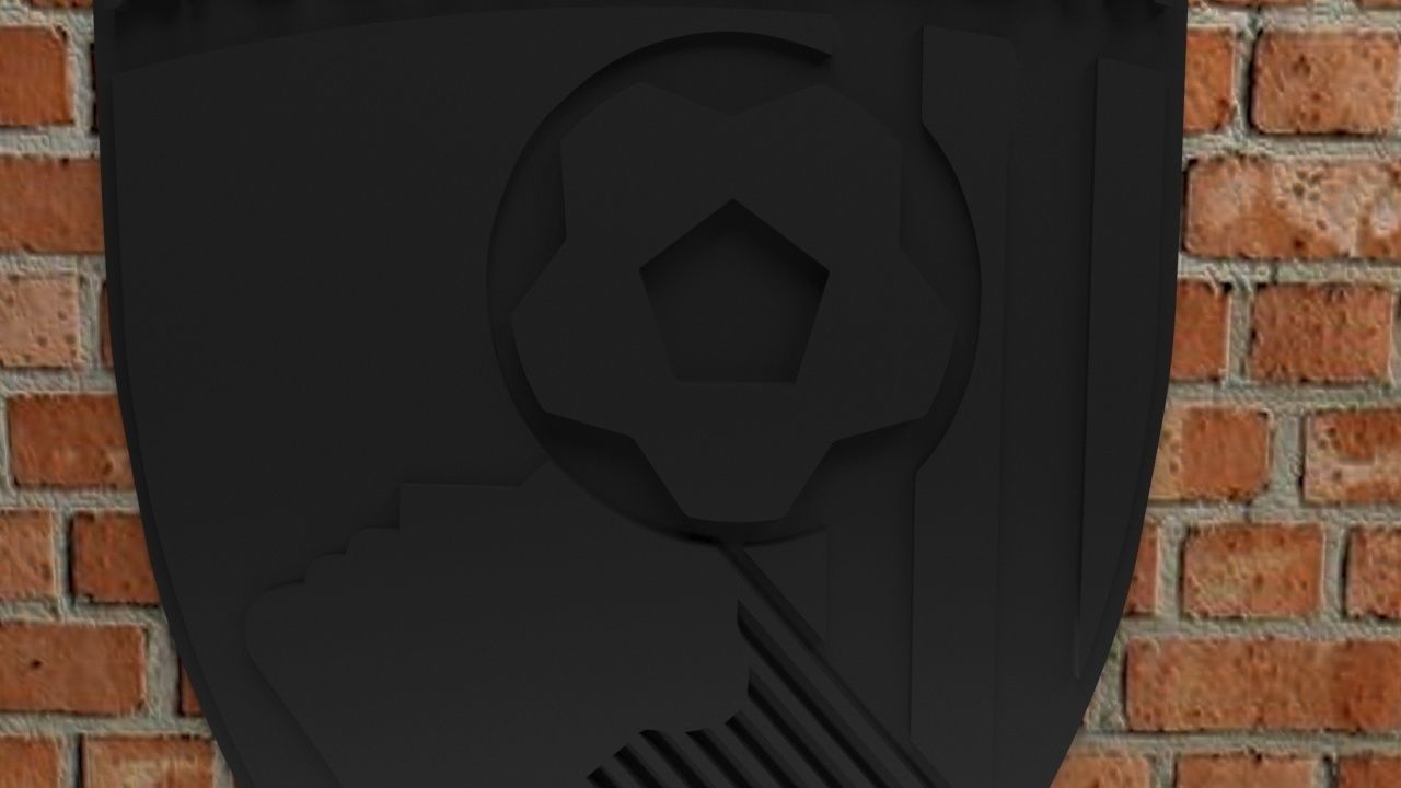 A F C Bournemouth Logo 3D print model_3