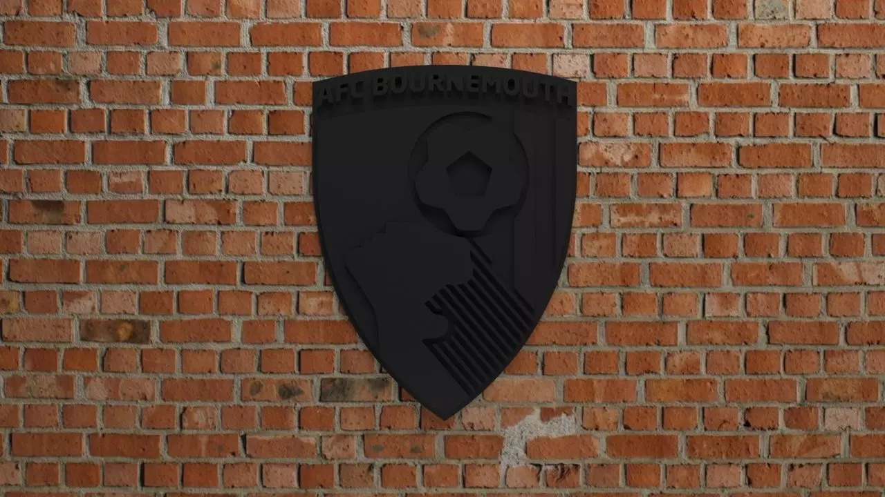 A F C Bournemouth Logo 3D print model_0