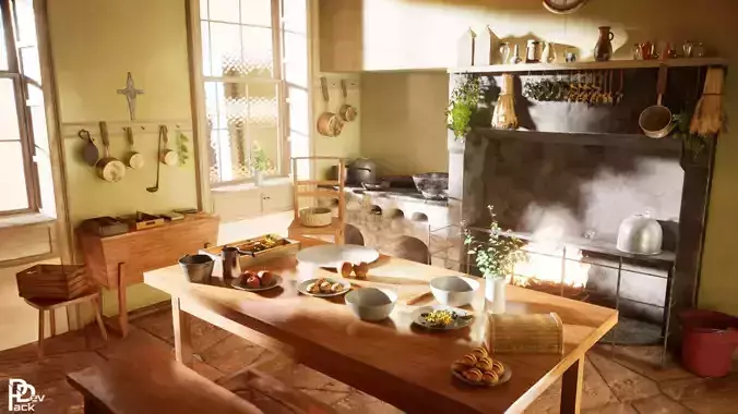 80s Kitchen 58 Assets