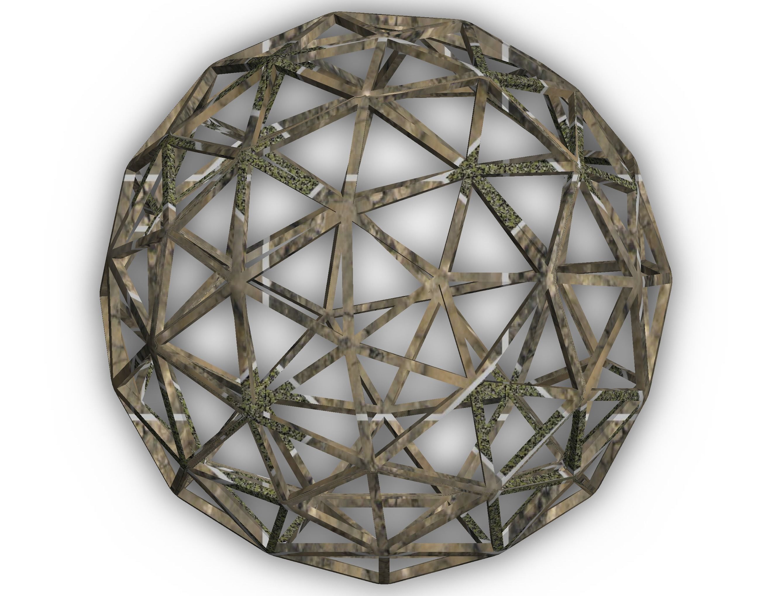 Wireframe Shape Pentakis Snub Dodecahedron 3D print model_18