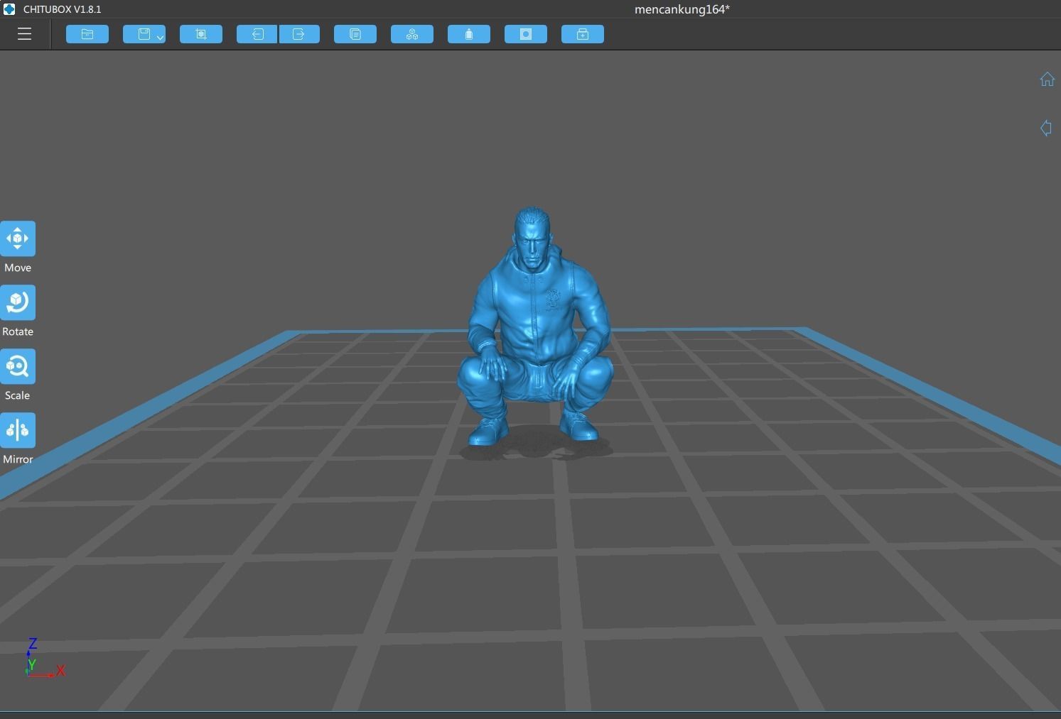 sittingman stl file 164 3D print model_1