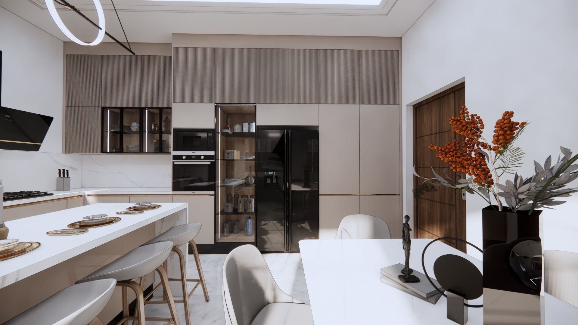 big 2 gloss kitchen Free 3D model_5